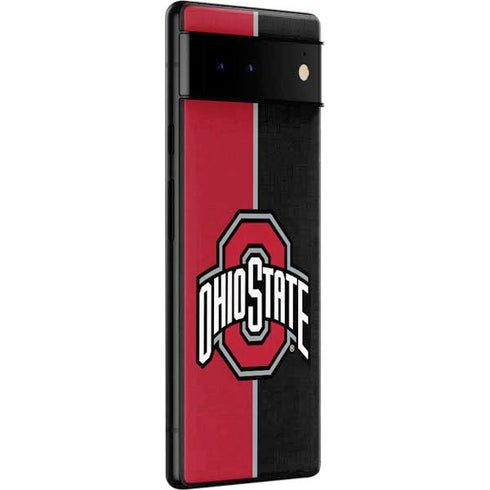 Ohio State University OSU Buckeyes Split Google Pixel 6 Skin